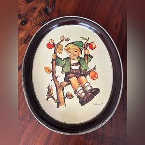 Hummel “Apple Tree Boy” Oval Metal Tin Tray